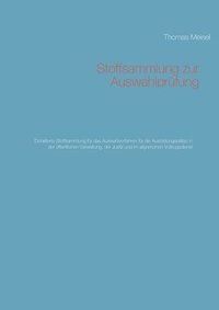 bokomslag Stoffsammlung zur Auswahlprüfung
