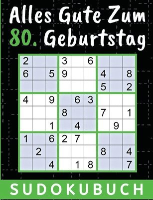 bokomslag 80 Geburtstag Geschenk Alles Gute zum 80. Geburtstag - Sudoku