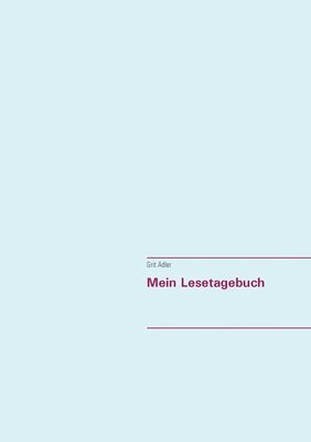 bokomslag Mein Lesetagebuch