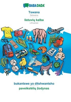 bokomslag BABADADA, Tswana - lietuvi&#371; kalba, bukantswe ya ditshwantsho - paveiksleli&#371; zodynas