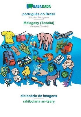 bokomslag BABADADA, portugues do Brasil - Malagasy (Tesaka), dicionario de imagens - rakibolana an-tsary