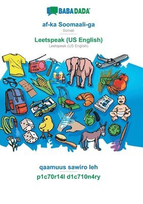 bokomslag af-ka Soomaali-ga - Leetspeak (US English), qaamuus sawiro leh