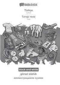 bokomslag Türkçe - Tatar (cyrillic characters) (in cyrillic script), görsel sözlük, BW