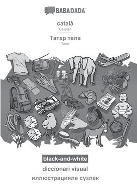 bokomslag català - Tatar (cyrillic characters) (in cyrillic script), diccionari visual, BW