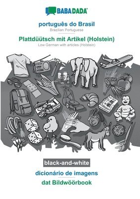português do Brasil - Plattdüütsch mit Artikel (Holstein), dicionário de imagens, BW 1