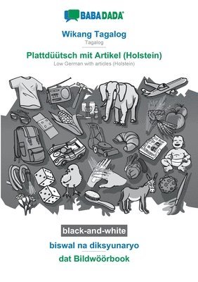 bokomslag Wikang Tagalog - Plattdüütsch mit Artikel (Holstein), biswal na diksyunaryo, BW