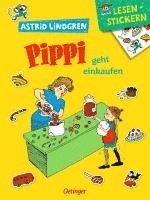 bokomslag Lesen + Stickern. Pippi geht einkaufen