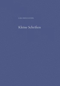 bokomslag Kleine Schriften
