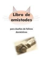bokomslag Libro de amistades para dueños de felinos domésticos