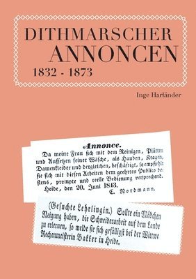 bokomslag Dithmarscher Annoncen 1832 - 1873