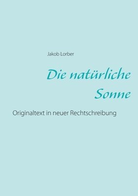 bokomslag natürliche Sonne