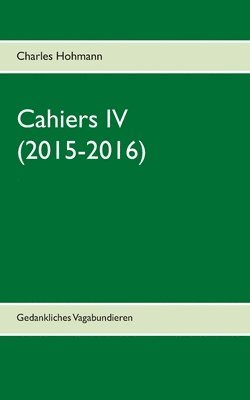 Cahiers IV (2015-2016) 1