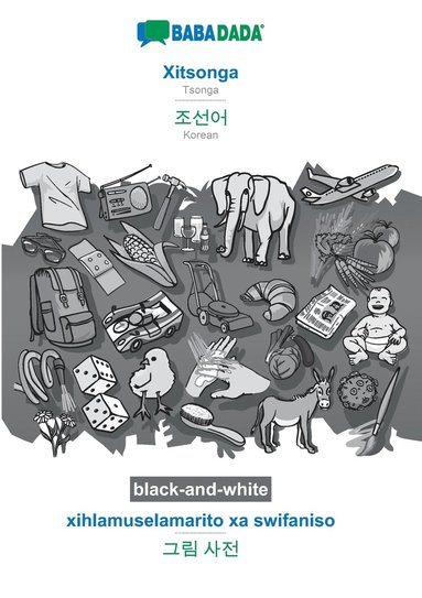 bokomslag Xitsonga - Korean (in Hangul script), xihlamuselamarito xa swifaniso, BW