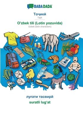 Babadada Gmbh - Tajik (in cyrillic script) - O'zbek tili (Lotin yozuvida), visual dictionary, Häftad