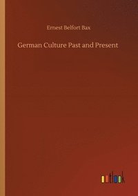 bokomslag German Culture Past and Present