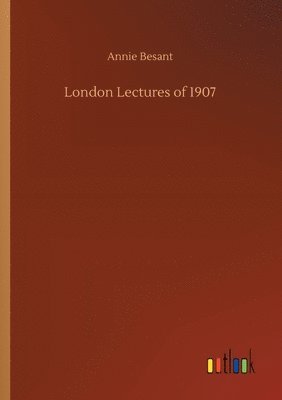 bokomslag London Lectures of 1907