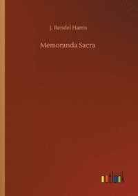 bokomslag Memoranda Sacra