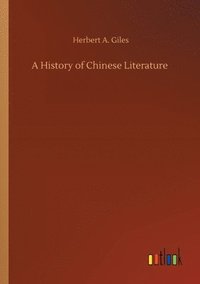 bokomslag A History of Chinese Literature