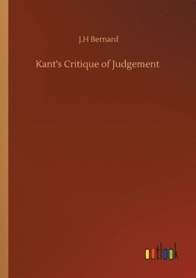 bokomslag Kant's Critique of Judgement