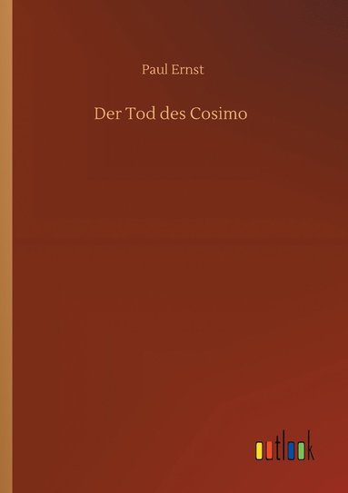 bokomslag Der Tod des Cosimo