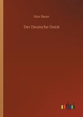 bokomslag Der Deutsche Durst
