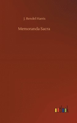 bokomslag Memoranda Sacra