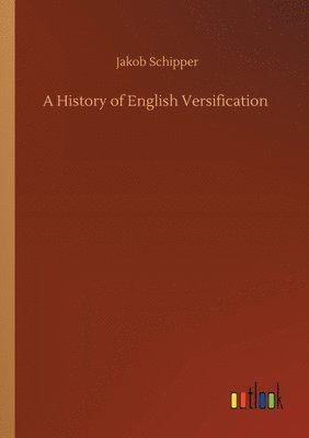 bokomslag History of English Versification