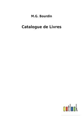 Catalogue de Livres 1