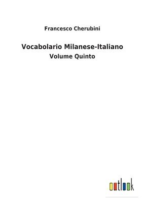 bokomslag Vocabolario Milanese-Italiano