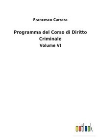 bokomslag Programma del Corso di Diritto Criminale