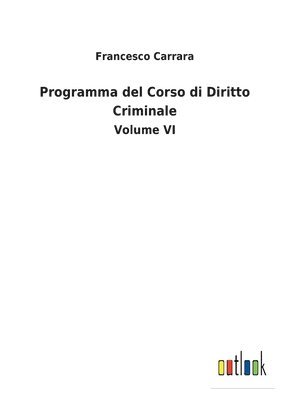 Programma del Corso di Diritto Criminale 1