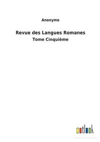 bokomslag Revue des Langues Romanes