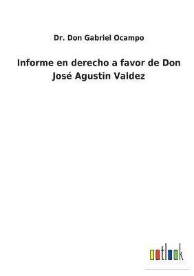 bokomslag Informe en derecho a favor de Don José Agustin Valdez