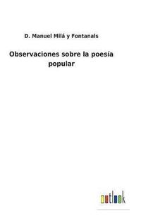 bokomslag Observaciones sobre la poesía popular