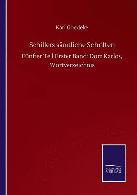 bokomslag Schillers samtliche Schriften