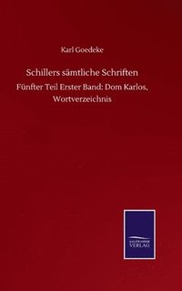 bokomslag Schillers sämtliche Schriften