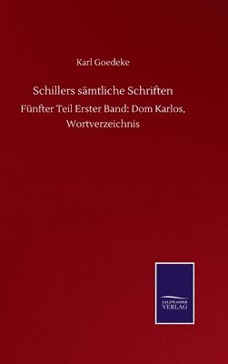 bokomslag Schillers sämtliche Schriften
