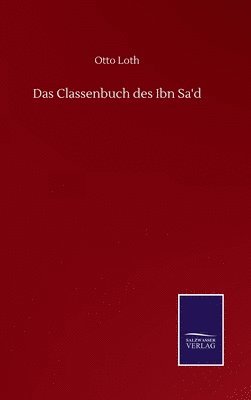 bokomslag Das Classenbuch des Ibn Sa'd