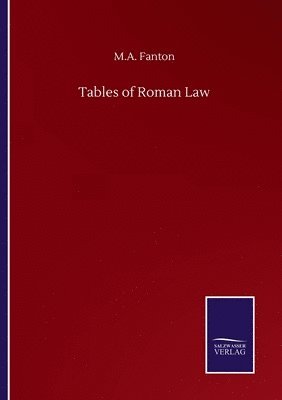 bokomslag Tables of Roman Law