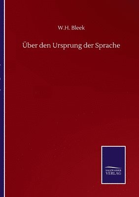 bokomslag ber den Ursprung der Sprache