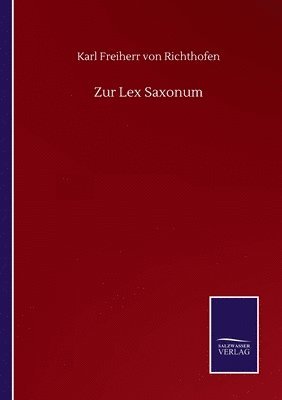 Zur Lex Saxonum 1