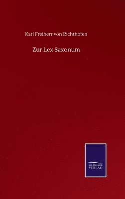 bokomslag Zur Lex Saxonum