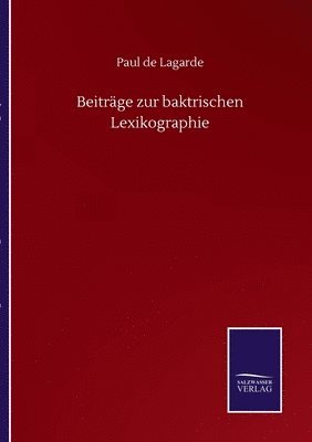 Beiträge zur baktrischen Lexikographie