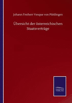 bokomslag bersicht der sterreichischen Staatsvertrge