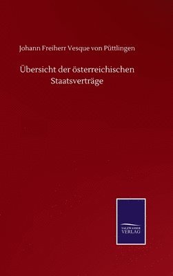 bokomslag bersicht der sterreichischen Staatsvertrge