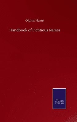 bokomslag Handbook of Fictitious Names