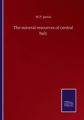 bokomslag mineral resources of central Italy