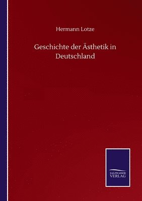 bokomslag Geschichte der sthetik in Deutschland