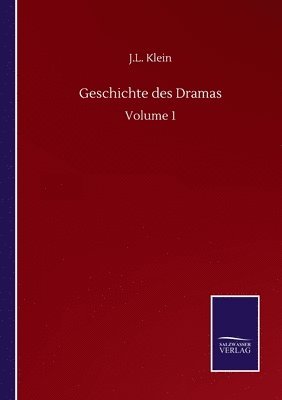 bokomslag Geschichte des Dramas