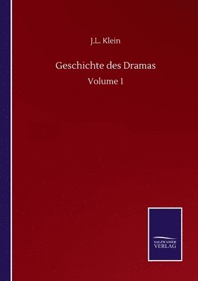 bokomslag Geschichte des Dramas